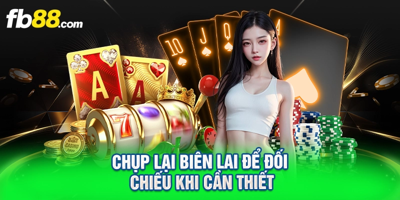 Chụp lại biên lai để đối chiếu khi cần thiết