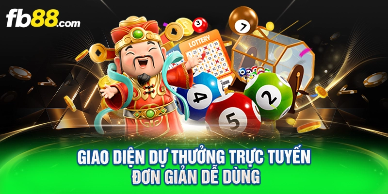 Giao diện dự thưởng trực tuyến đơn giản dễ dùng